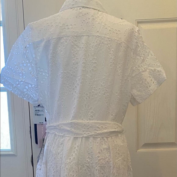 Rachel Parcell Tiered Eyelet Shirtdress, XL - Picture 8 of 8